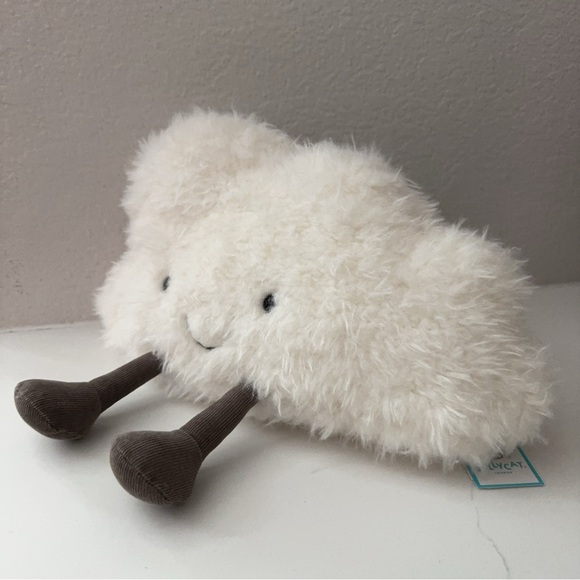Authentic NWT Jellycat Amuseable Cloud WHITE medium Plush ONE Cute Retired Rare - Picture 3 of 8